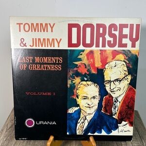 Vintage Tommy and Jimmy Dorsey Vinyl Record Multicolor